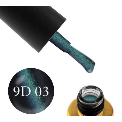 F. O. X gel-polish gold Cat eye 9D 003, 6 ml