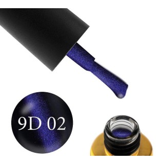 F. O. X gel-polish gold Cat eye 9D 002, 6 ml