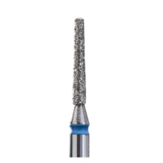 Фреза алмазна Staleks посічений конус синя діаметр 1,6 мм/роб частина 10 мм
