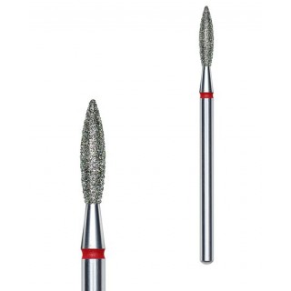 Фреза алмазна Staleks Expert полум'я червоне 2,3 /10мм