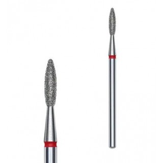 Фреза алмазна Staleks Expert полум'я червоне 2.1/8 мм