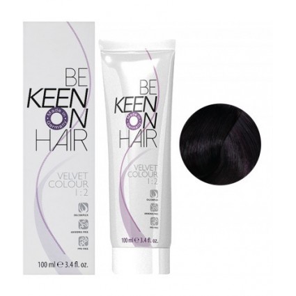 Безаміачна крем-фарба KEEN Velvet Colour 1.8 Синьо-чорний 100 мл Безаміачна крем-фарба KEEN Velvet Colour 1.8 Синьо-чорний 100 мл