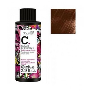 Демиперманентный барвник Nouvelle Liquid Toner 7.34 Блондин золотисто-мідний 60 мл
