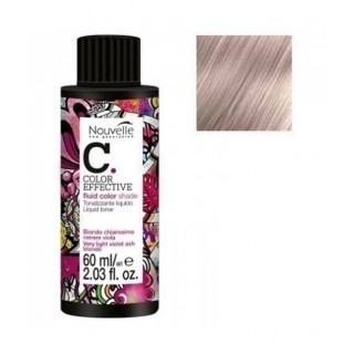 Демиперманентный барвник Nouvelle Liquid Toner 9.11 Дуже світлий блондин сріблястий 60 мл