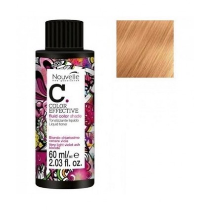 Демиперманентный барвник Nouvelle Liquid Toner 9.14 Дуже світлий блондин, попелясто-мідний 60 мл Демиперманентный барвник Nouvelle Liquid Toner 9.14 Дуже світлий блондин, попелясто-мідний 60 мл