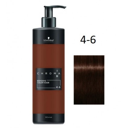 Тонуюча бондінг-маска Schwarzkopf Chroma ID Bonding Color Mask 4-6 Середньо-коричневий Шоколадний 500 мл