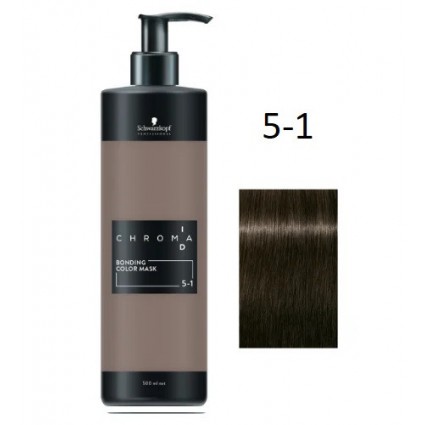 Тонуюча бондінг-маска Schwarzkopf Chroma ID Bonding Color Mask 5-1 Світло-коричневий Сандре 500 мл