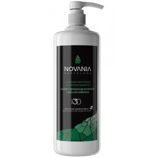 Шампунь відновлювальний для пошкодженого волосся з екстрактом оливкового листя Novania Barcelona 1000 мл