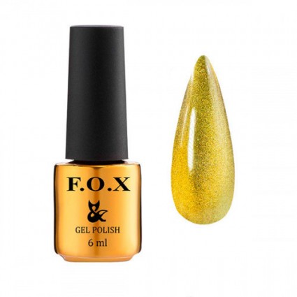 Гель-лак F.O.X gel-polish gold Quartz Cat Eye 002 жовте золото 6 мл Гель-лак F.O.X gel-polish gold Quartz Cat Eye 002 жовте золото 6 мл