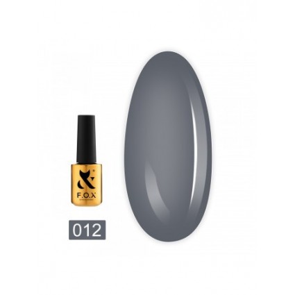 Гель-лак F.O.X Spectrum Gel Vinyl 012 темно-сірий 7 мл