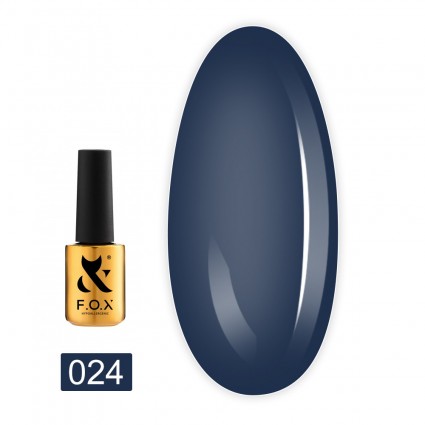 Гель-лак F.O.X Spectrum Gel Vinyl 024 запорошено-синій 7 мл Гель-лак F.O.X Spectrum Gel Vinyl 024 запорошено-синій 7 мл