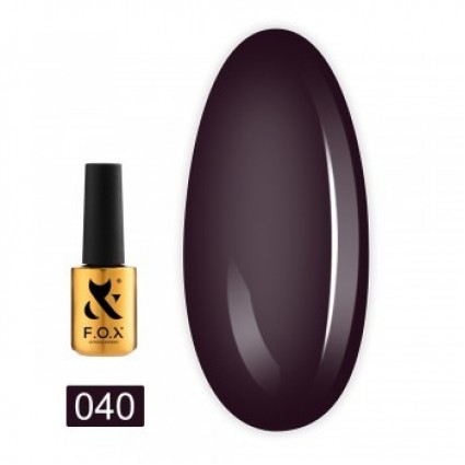 Гель-лак F.O.X Spectrum Gel Vinyl 040 темно-фіолетовий 7 мл