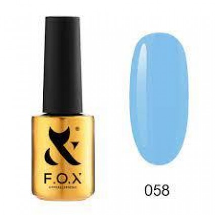 Гель-лак F.O.X Spectrum Gel Vinyl 058 блакитний 7 мл