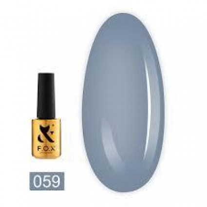 Гель-лак F.O.X Spectrum Gel Vinyl 059 сіро-блакитний 7 мл