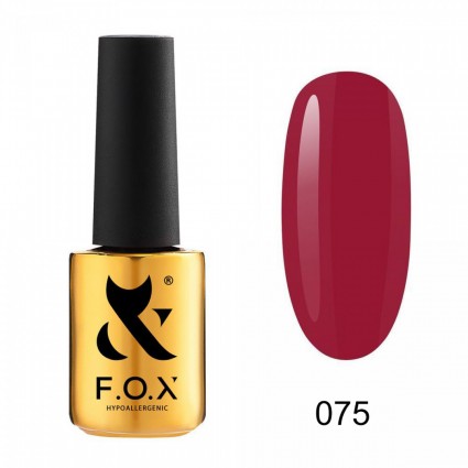 Гель-лак F.O.X Spectrum Gel Vinyl 075 малиново-червоний 7 мл