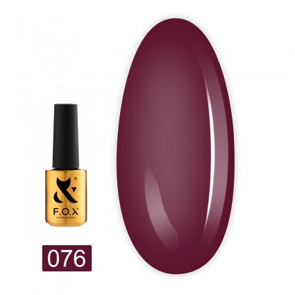 Гель-лак F.O.X Spectrum Gel Vinyl 076 рожево-бордовий 7 мл