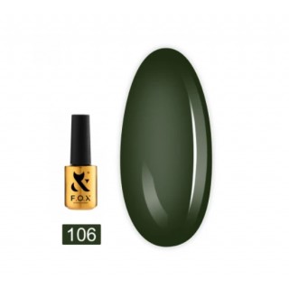 Гель-лак F.O.X. Spectrum Gel Vinyl 106 темний болотно-зелений 7 мл
