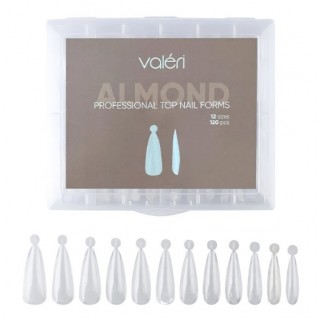Верхні форми Valeri Top Nail Forms Almond 120 шт