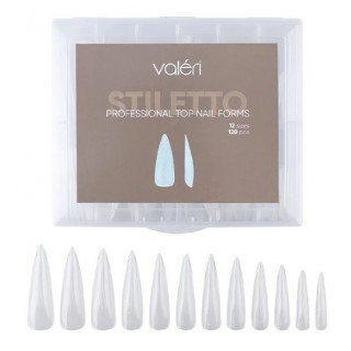 Верхні форми Valeri Top Nail Forms Stiletto 120 шт