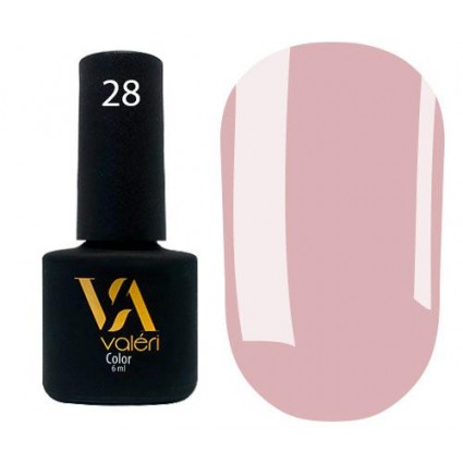 Гель-лак Vaлерi Color 028 пастельний рожево-бежевий 6 мл