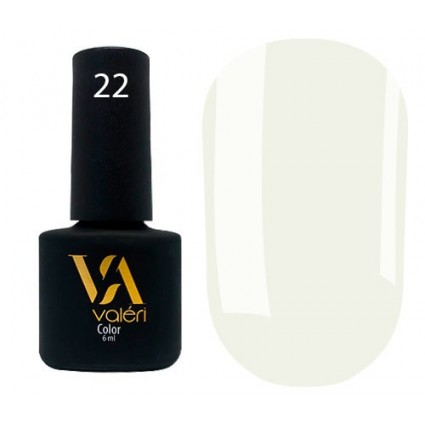 Гель-лак Valeri Color 022 Біло-сірий 6 мл