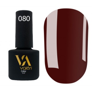 Гель-лак Vaлерi Color 080 Бордово-червоний 6 мл