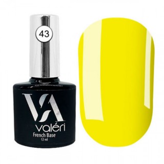 Камуфляжна база для нігтів Valeri Neon Base 43 жовтий 12 мл