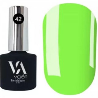 Камуфляжна база для нігтів Valeri Neon Base 42 зелений 6 мл