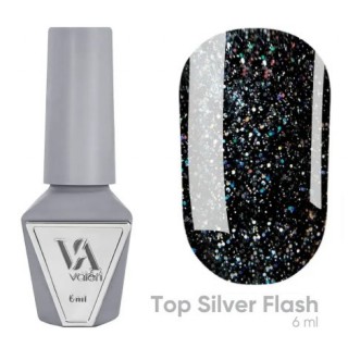 Топ світловідбивний без липкого шару Valeri Top Silver Flash 6 мл