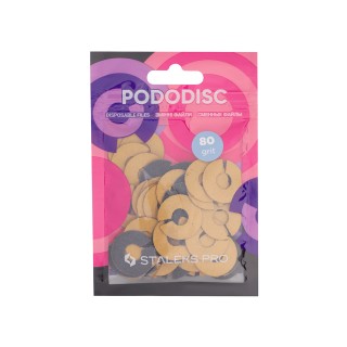 Змінні файли-кільце для педикюрного диска Pododisc Staleks Pro L 80 грит 50 шт
