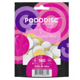 Змінні файли білі для педикюрного диска PODODISC STALEKS PRO L 180 грит 50 шт