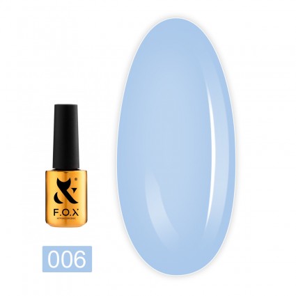 Гель-лак F.O.X gel-polish gold Masha Efrosinina 006 блакитний 7 мл