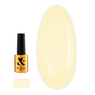 Гель-лак F.O.X gel-polish gold Masha Efrosinina 026 світлий жовтий 7 мл