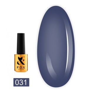 Гель-лак F.O.X gel-polish gold Masha Efrosinina 031 запорошений синій 7 мл