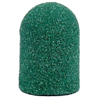 Ковпачок Nail Drill зелений діаметр 16 мм абразивність 80 гритів