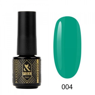 Гель-лак F.O.X DOUBLEMINT No004 Холодний блакитно-зелений, емаль 5 мл