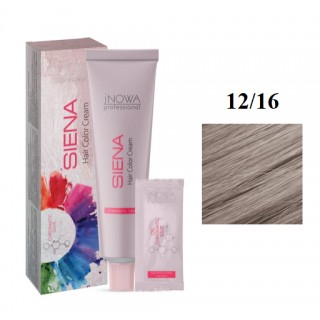 Крем-фарба для волосся jNOWA Professional Siena Chromatic Save 12/16 Екстра попелясто-фіолетовий 90 мл