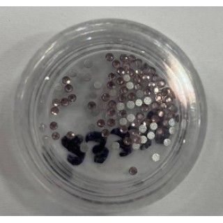 Стрази для декорування нігтів колір фіолетовий №3 100 шт.пач.