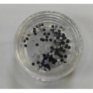 Стрази для декорування нігтів Чорний 10 шт.пач.