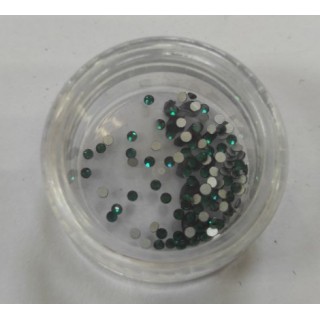 Стрази для декорування нігтів Зелений 10шт.уп.