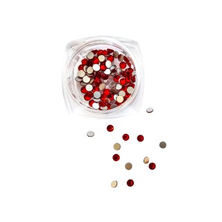 Стрази для декорування нігтів Червоний 100 шт.уп