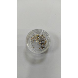 Стрази для декорування нігтів Срібло і золото 100 шт.уп