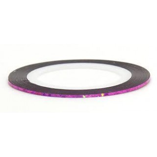 Стрічка для дизайну нігтів колір рожевий ширина 2 мм.