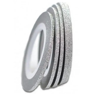 Стрічка для дизайну нігтів Сіра 2 мм