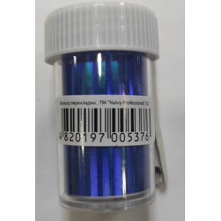 Декор манікюрний фольга перекладена SET NAIVY Professional Синя No 21