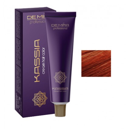 Стійка крем-фарба для волосся DeMira Professional Kassia 7/34 Золотисто-мідний 90 мл