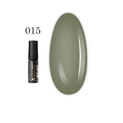 Гель-лак F.O.X. Shot Spectrum Gel Vinyl 015 зелений хакі 5 мл