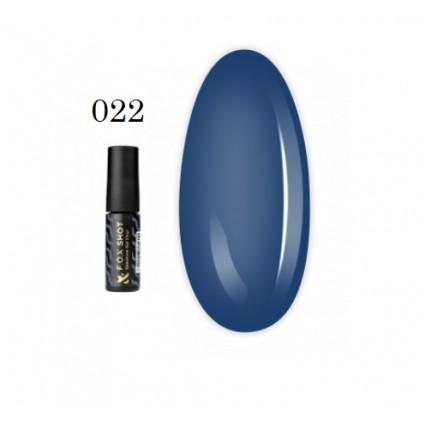 Гель-лак F.O.X. Shot Spectrum Gel Vinyl 022 синій 5 мл