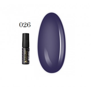 Гель-лак F.O.X. Shot Spectrum Gel Vinyl 026 фіолетовий 5 мл
