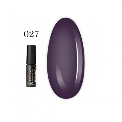 Гель-лак F.O.X. Shot Spectrum Gel Vinyl 027 баклажан 5 мл